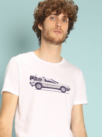 WOOOP Shirt "Delorean" in Weiß