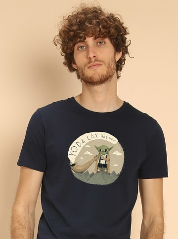 WOOOP Shirt "Yoda Layheehoo" in Dunkelblau