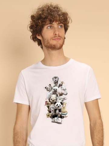WOOOP Shirt "Zoo Escape" in Weiß
