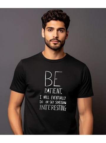 WOOOP Shirt "Be patient" in Schwarz