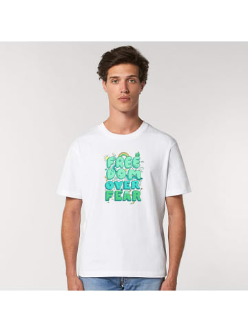 WOOOP Shirt "Freedom over fear" wit