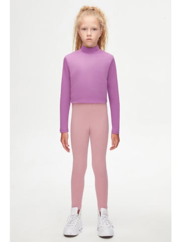 lovetti Legginsy zimowe w kolorze jasnoróżowym