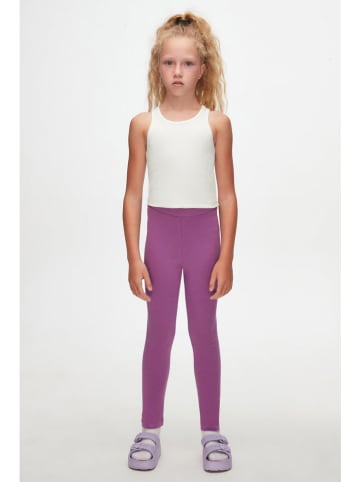 lovetti Legginsy zimowe w kolorze fioletowym