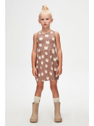 lovetti Sukienka w kolorze jasnobrązowym