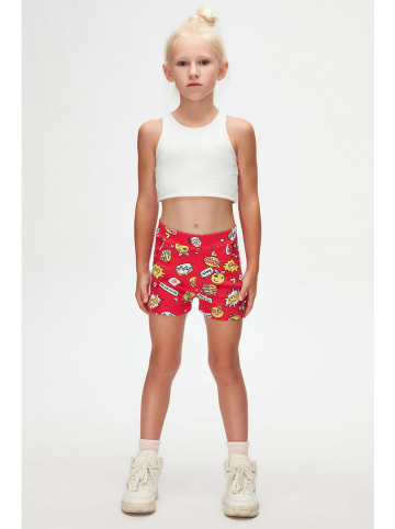 lovetti Szorty w kolorze czerwonym ze wzorem