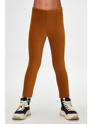 lovetti Legginsy w kolorze musztardowym