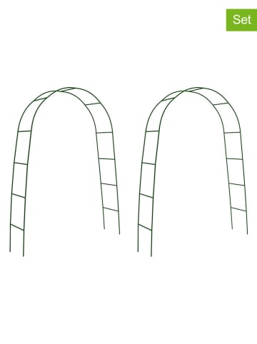 Inkazen 2er-Set: Gartenbögen in Grün - (B)150 x (H)235 cm