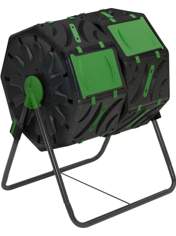 Inkazen Kompostiereimer in Grün/ Schwarz - 140 l
