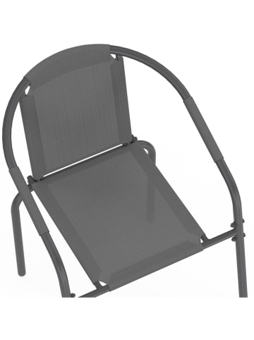 Inkazen 6er-Set: Gartenstühle in Grau - (B)54 x (H)77 x (T)62 cm