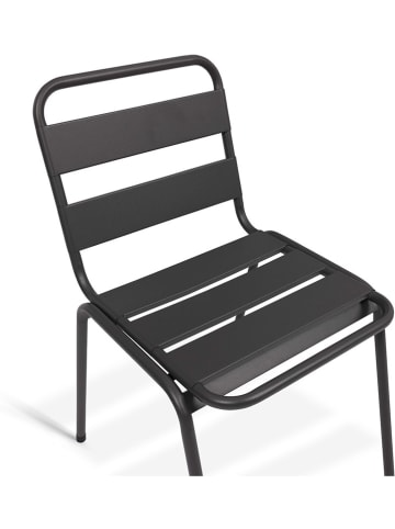 Inkazen 6er-Set: Gartenstühle in Grau - (B)44 x (H)76 x (T)45 cm