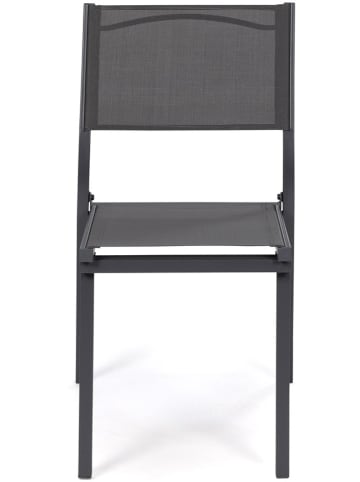 Inkazen 6er-Set: Gartenstühle in Anthrazit - (B)46,5 x (H)84 x (T)55,5 cm