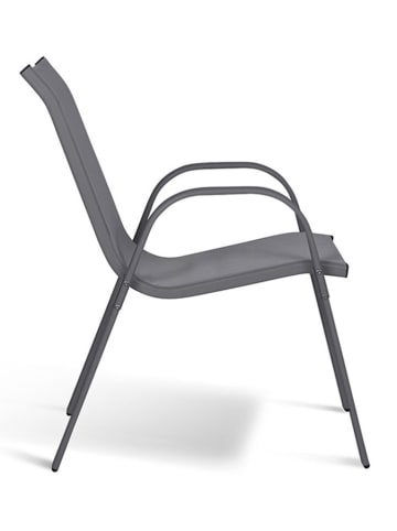 Inkazen 4er-Set: Gartenstühle in Blau/ Grau - (B)51,5 x (H)84 x (T)68 cm
