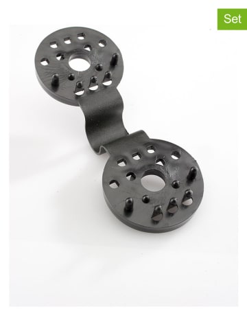 Inkazen 20er-Set: Clips für Sichtschutze in Grau - Ø 4 cm