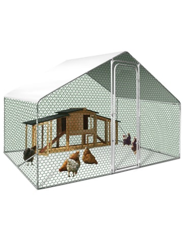 Inkazen Klatka w kolorze zielonym dla kur - 300 x 200 x 200 cm