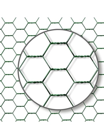 Inkazen Hühnergehege in Hellgrau/ Weiß - (B)300 x (H)200 x (T)300 cm