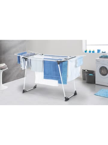 IDOMYA Essentials Wasdroogrek "Ultimate" zwart/wit - (B)210 x (H)90 x (D)56 cm