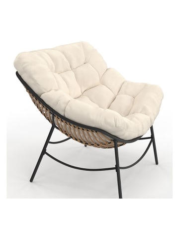 Inkazen Gartensessel in Creme - (B)85 x (H)74,5 x (T)90 cm