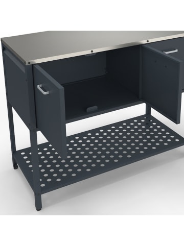 Inkazen Outdoorkeukenkast antraciet - (B)110 x (H)90 x (D)50 cm