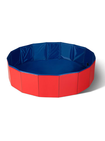 Inkazen Hundepool in Rot/ Blau - (H)20 x  Ø 80 cm