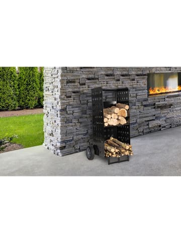 Inkazen Holzständer in Schwarz - (B)52 x (H)111,5 x (T)51 cm