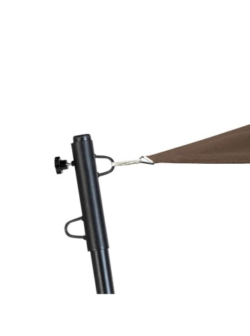 Inkazen 2er-Set: Verstellbare Sonnensegelstangen in Schwarz - (H)220 cm