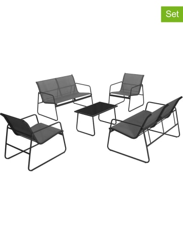 Inkazen 5-delige tuinmeubelset grijs
