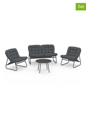 Inkazen 4tlg. Gartenmöbel-Set in Anthrazit