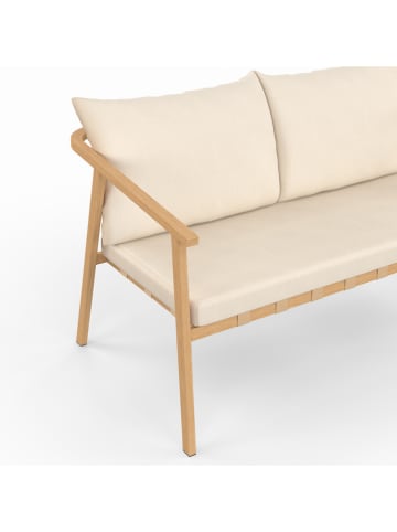 Inkazen 4tlg. Gartenmöbel-Set in Creme/ Hellbraun