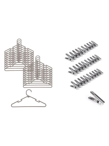 IDOMYA Essentials 50-delige set: wasdroogset grijs