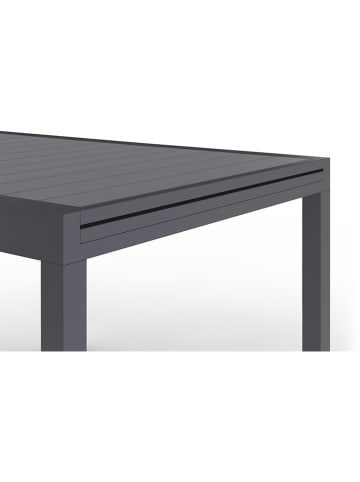 Inkazen Ausziehbarer Gartentisch in Anthrazit - (B)90 x (H)73 x (T)90 cm