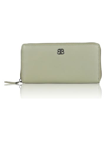Bellicci Leder-Geldbörse "Cambrie" in Oliv - (B)19,5 x (H)10 x (T)2,5 cm