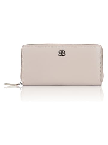 Bellicci Leder-Geldbörse "Cambrie" in Beige - (B)19,5 x (H)10 x (T)2,5 cm