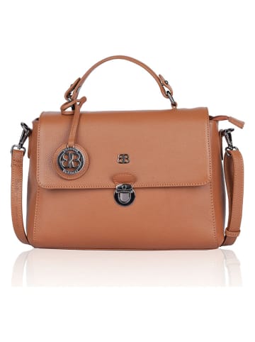 Bellicci Leren handtas cognackleurig - (B)29 x (H)22 x (D)10 cm