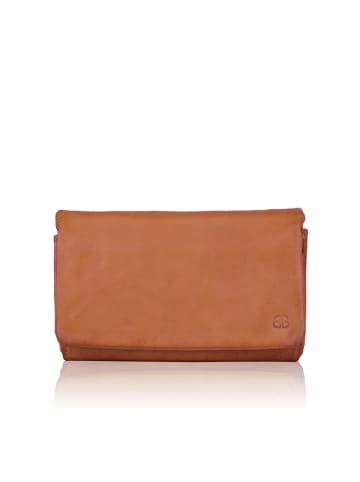 Bellicci Leder-Geldbörse "Cher" in Hellbraun - (B)16 x (H)10 x (T)4 cm