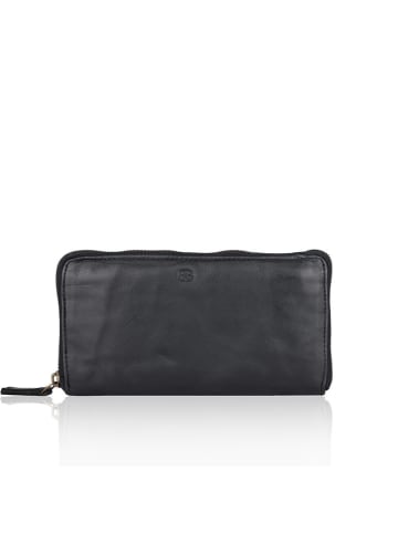 Bellicci Leder-Geldbörse "Chalice" in Schwarz - (B)19 x (H)10 x (T)3 cm