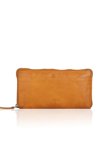 Bellicci Leren portemonnee "Chalice" lichtbruin - (B)19 x (H)10 x (D)3 cm