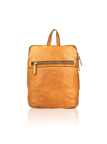 Bellicci Leder-Rucksack "Cheyenne" in Hellbraun - (B)23 x (H)31 x (T)10 cm