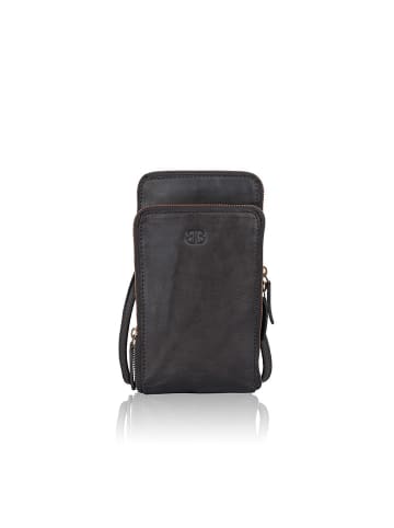 Bellicci Leren smartphonetas "Cybele" zwart - (B)13 x (H)22 x (D)3 cm