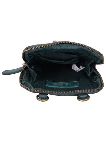 Bellicci Leder-Handytasche "Emberyl" in Petrol - (B)11 x (H)18 x (T)2 cm