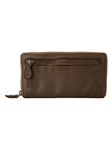 Bellicci Leder-Geldbörse "Greta" in Hellbraun - (B)19,5 x (H)10 x (T)3 cm