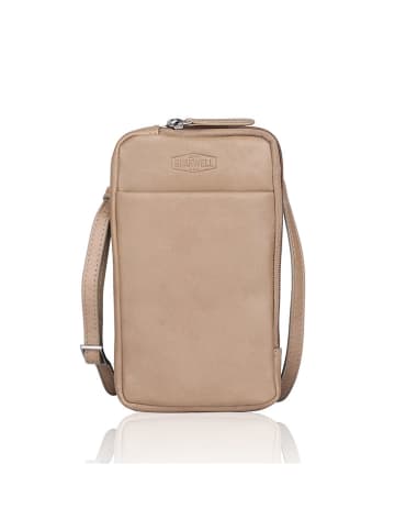 SPARWELL Leder-Handytasche "Offbeat oda" in Beige - (B)11 x (H)19 x (T)2 cm