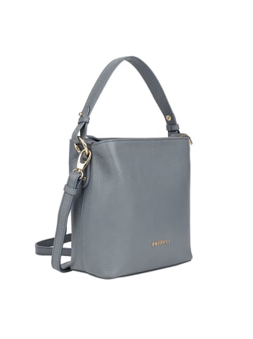 Bellicci Leder-Schultertasche "Calico" in Hellblau - (B)26 x (H)33 x (T)14 cm