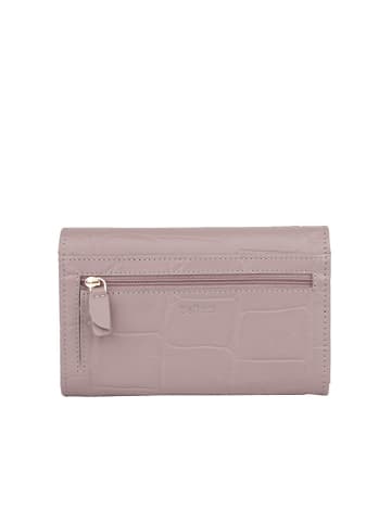 Bellicci Leder-Geldbörse "Velora" in Lila - (B)17 x (H)10 x (T)3 cm