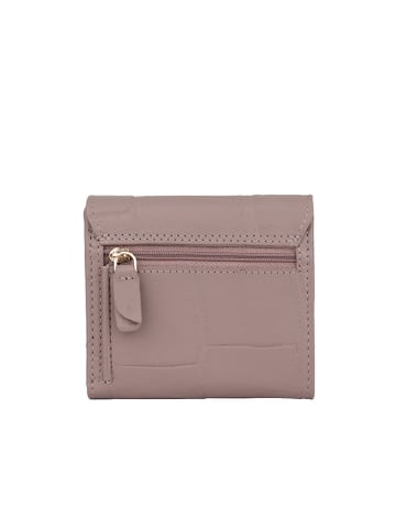 Bellicci Leder-Geldbörse "Venus" in Lila - (B)10 x (H)9 x (T)2 cm