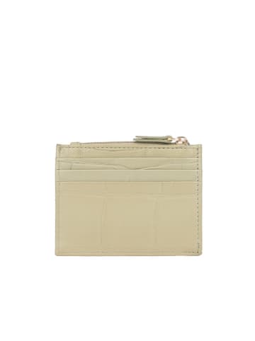 Bellicci Leren portemonnee "Viveca" beige - (B)11 x (H)8 x (D)1 cm