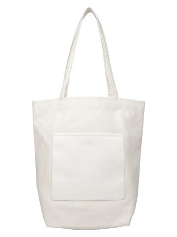 SPARWELL Leren schoudertas "Simply Sinclaire" wit - (B)44 cm - (H)42 cm