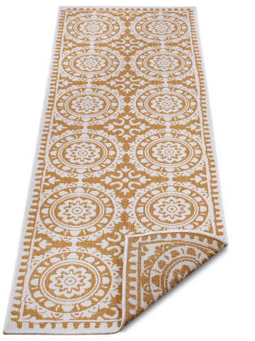 NORTHRUGS Dywan "Jardin" w kolorze musztardowo-kremowym