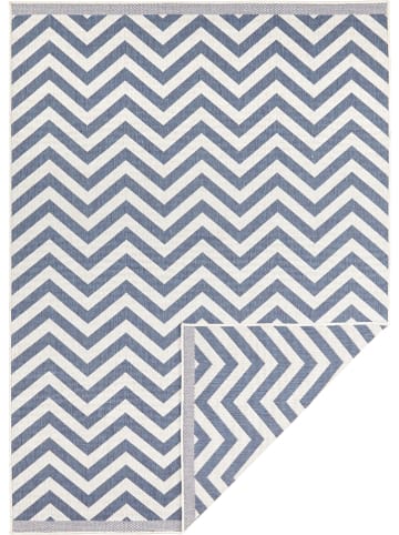NORTHRUGS Indoor-/outdoortapijt "Palma" blauw/crème