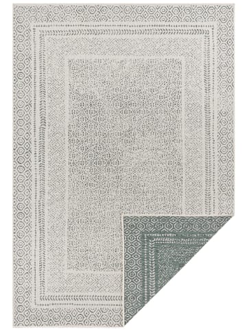 WHITE LABEL Indoor-/ Outdoor-Teppich in Grün/ Creme