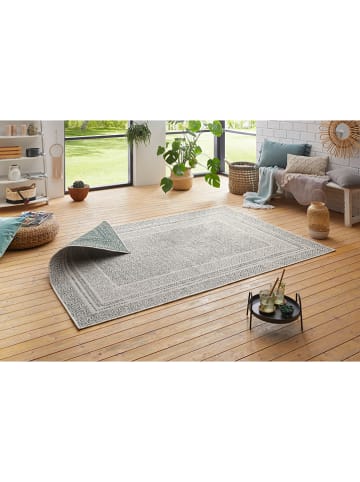 WHITE LABEL Indoor-/ Outdoor-Teppich in Grün/ Creme